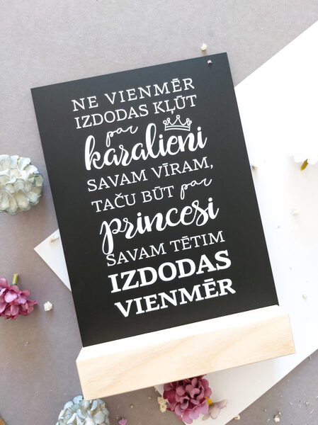Tēta princese/melns stikls
