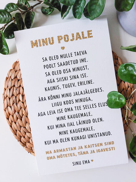 Minu pojale