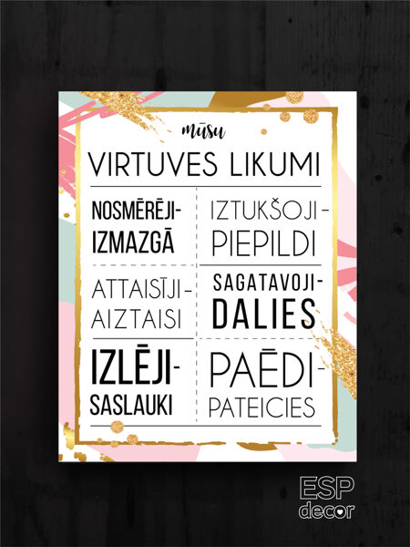 Virtuves likumi /dizains 3