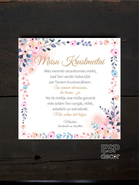 Mūsu krustmeitai/rozā ziedi